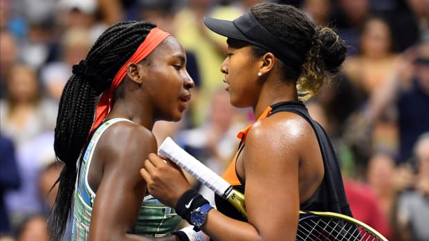 Coco Gauff and Naomi Osaka at the U.S. Open.